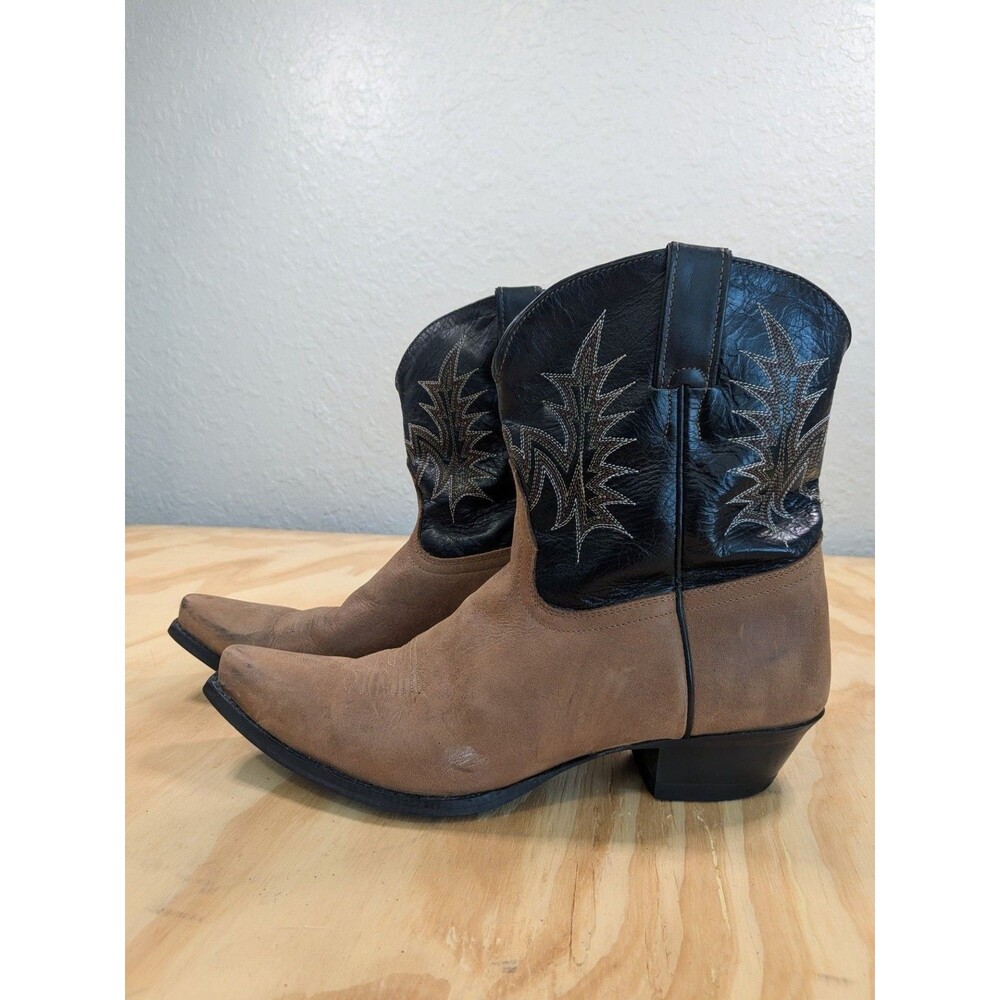 Tony Lama Vintage Two-Tone Leather Western Cowboy Boots, women's Size 7.5 B